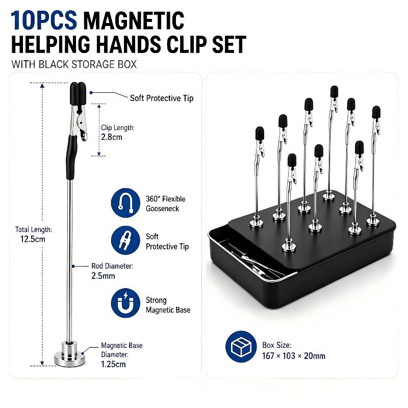 10PCS Magnetic Soldering Helpi - огляд і ціна Diy Electronics Holder