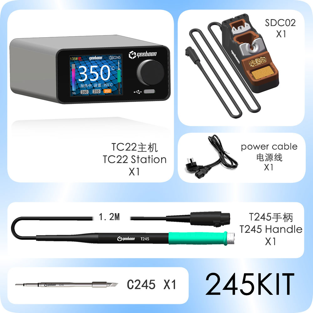 GEEBOON TC22 240W Soldering St - огляд і ціна Soldering Iron Kit