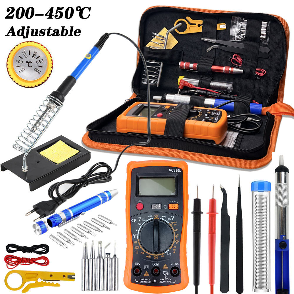 60W Adjustable Temperature Ele - огляд і ціна Soldering Iron Kit