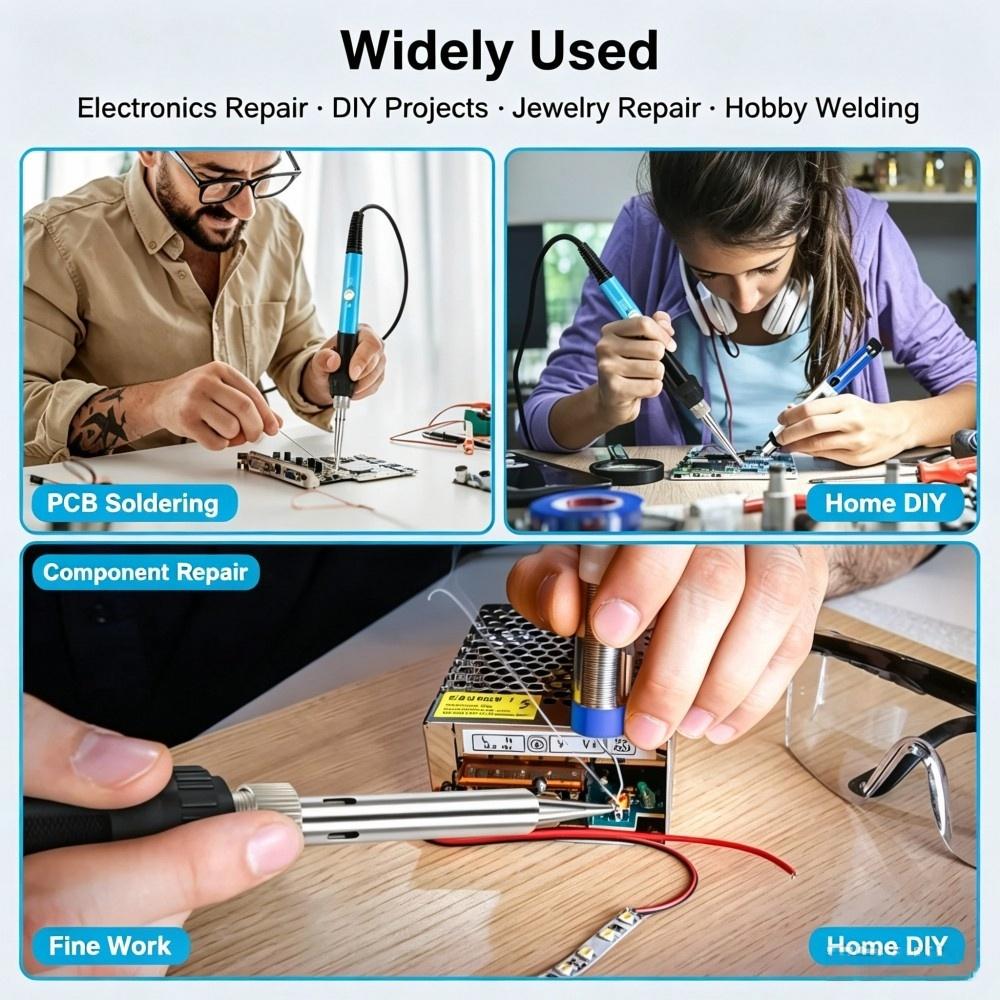 60W Adjustable Temperature Ele - огляд і ціна Soldering Iron Kit