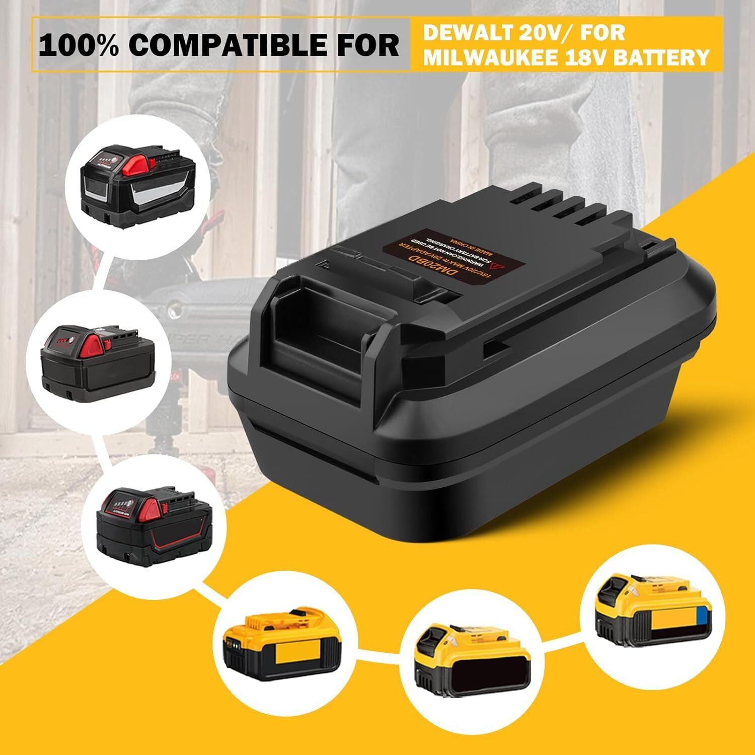 DM20BD Battery Adapter for DeW - огляд і ціна Black+Decker Tool Cordless