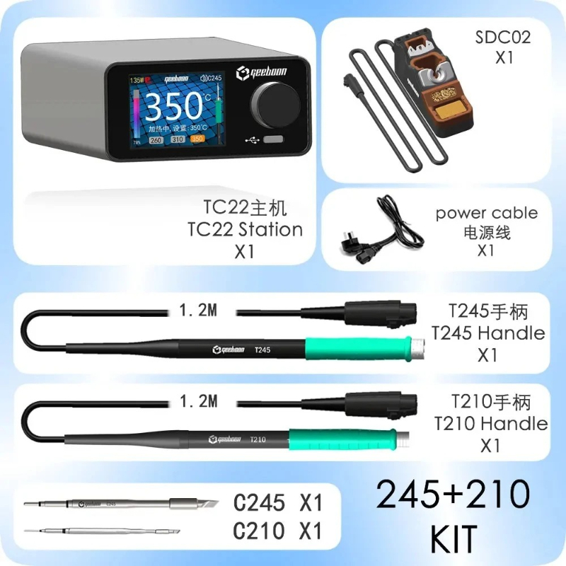 GEEBOON TC22 240W Soldering St - огляд і ціна Soldering Iron Kit
