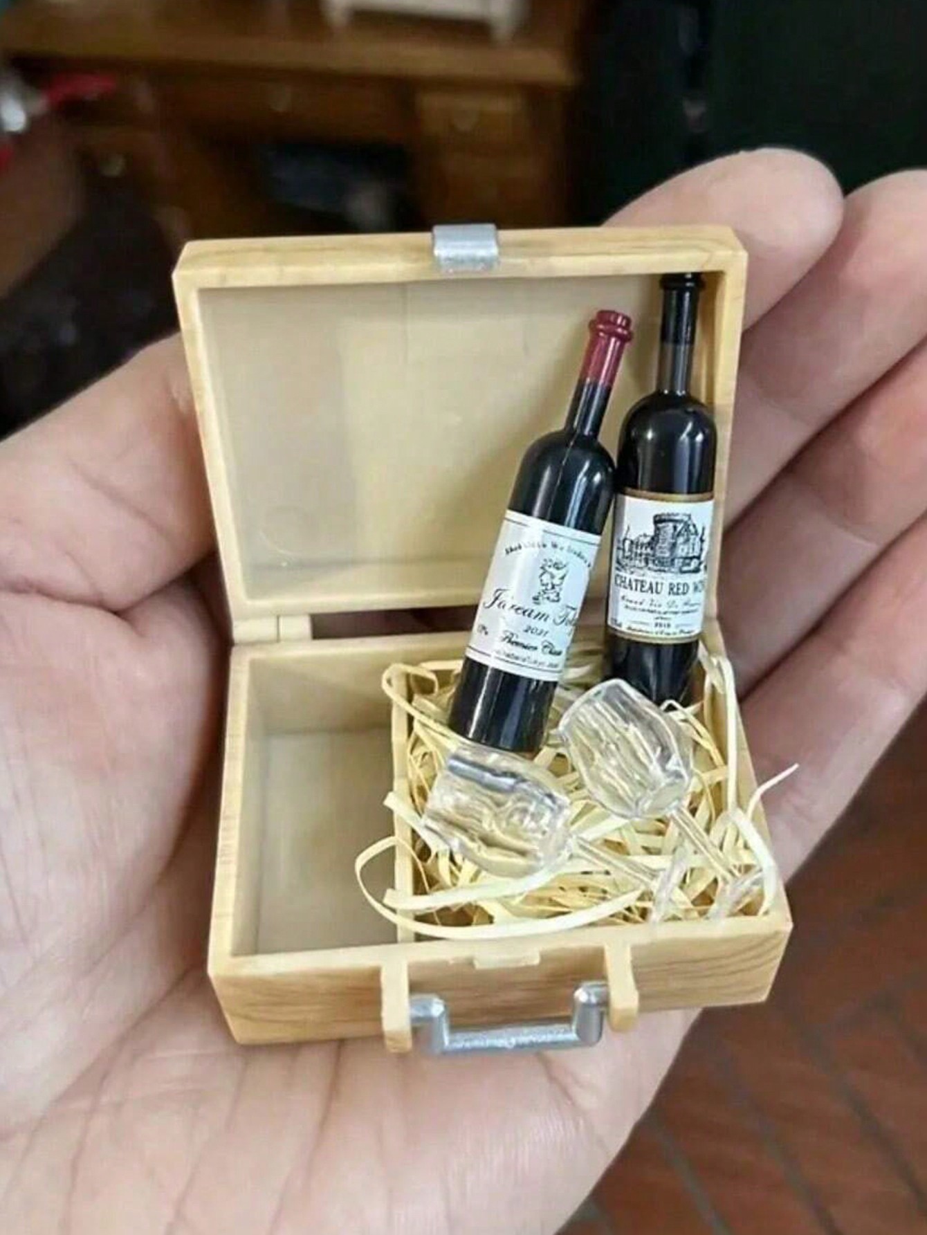 Dollhouse Mini Wine Champagne  - огляд і ціна Diy Electronics Housing