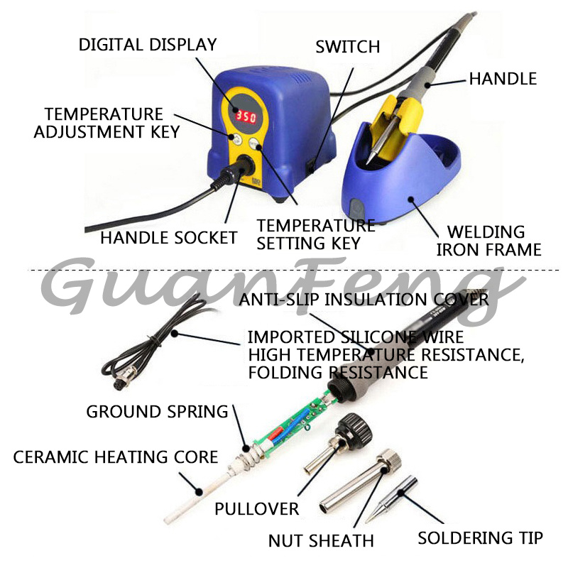 FX‑888D Digital Display Solder - огляд і ціна Soldering Iron Kit