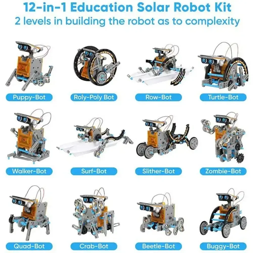 13 in 1 Solar Powered Robot Sc - огляд і ціна Diy Electronics Set